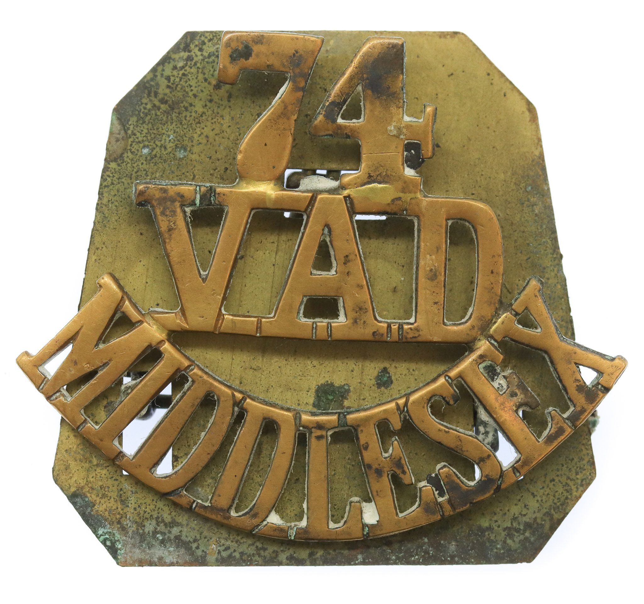 Voluntary Aid Detachment Middlesex (74/V.A.D./MIDDLESEX) Shoulder Title