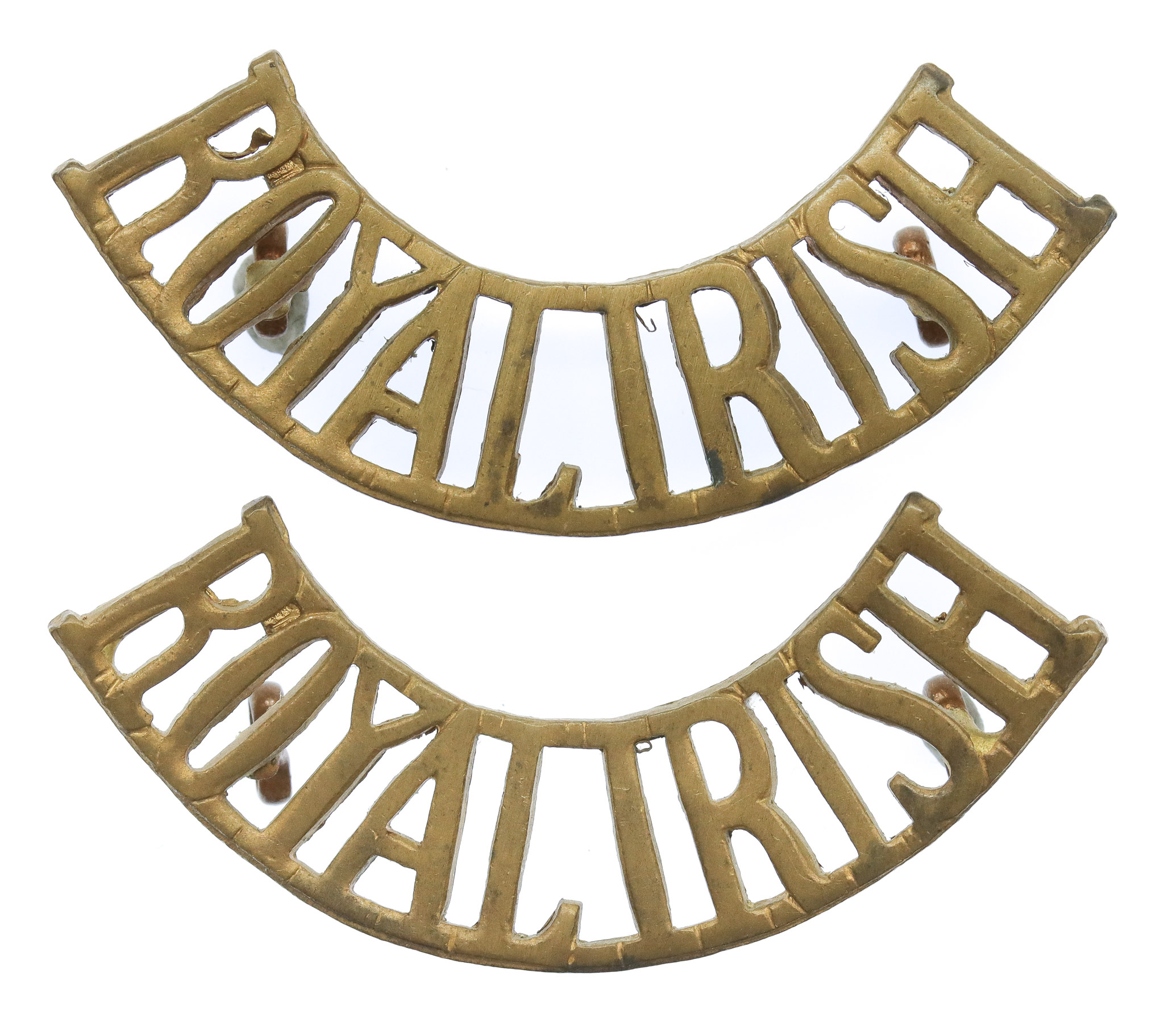 Pair of Royal Irish Regiment (Royal Irish) Shoulder Titles