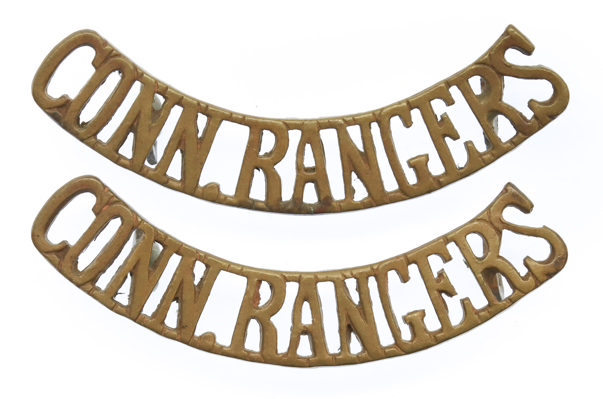 Pair of Connaught Rangers (CONN. RANGERS) Shoulder Titles