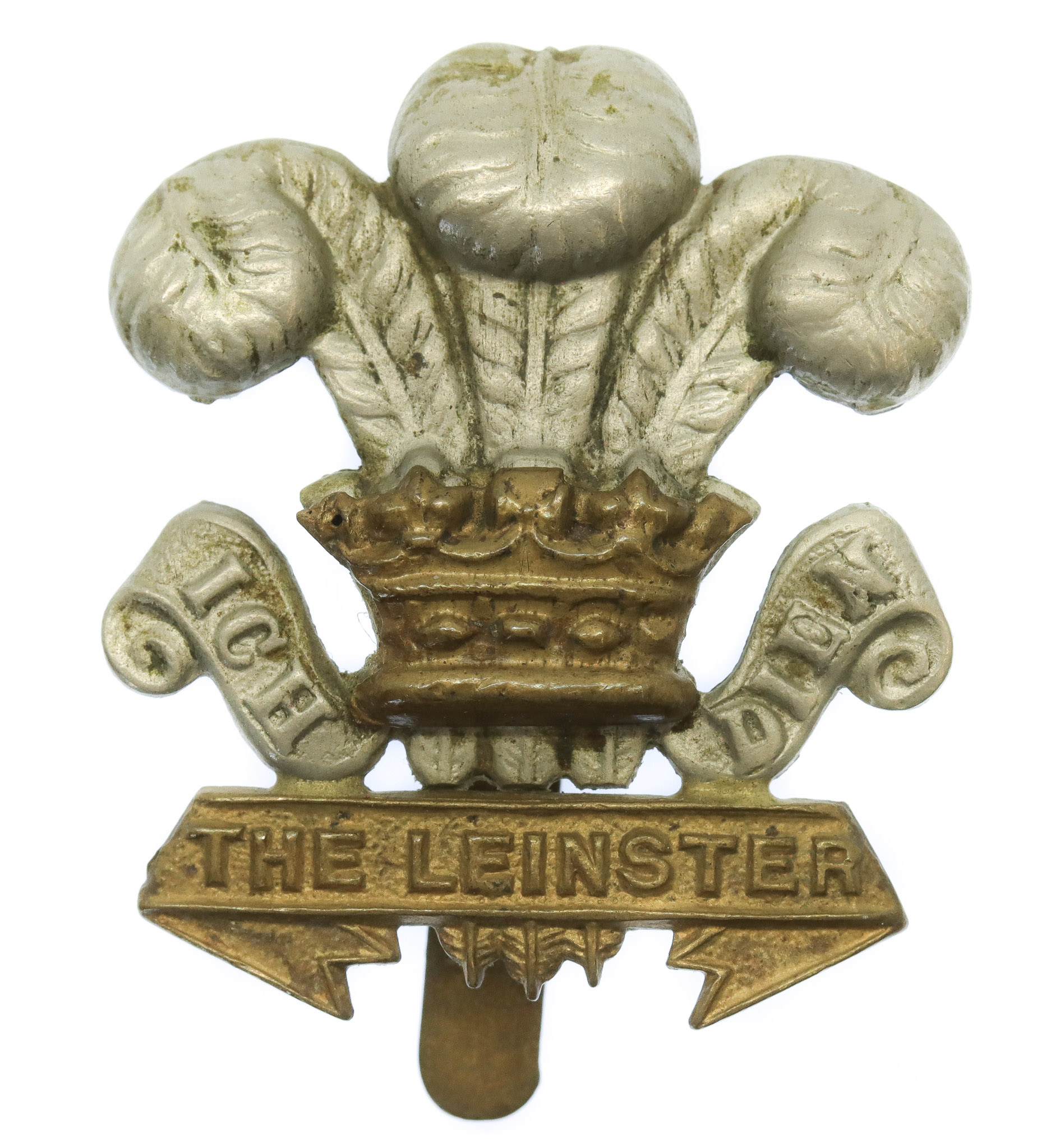 Leinster Regiment Cap Badge (Curly Scrolls Variant)