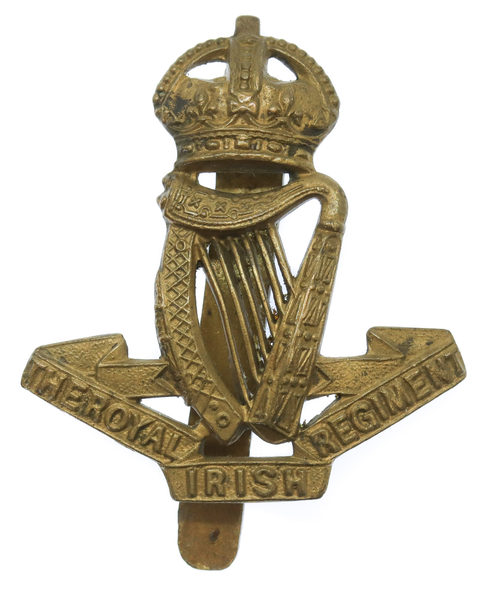 Royal Irish Regiment Cap Badge - King's Crown
