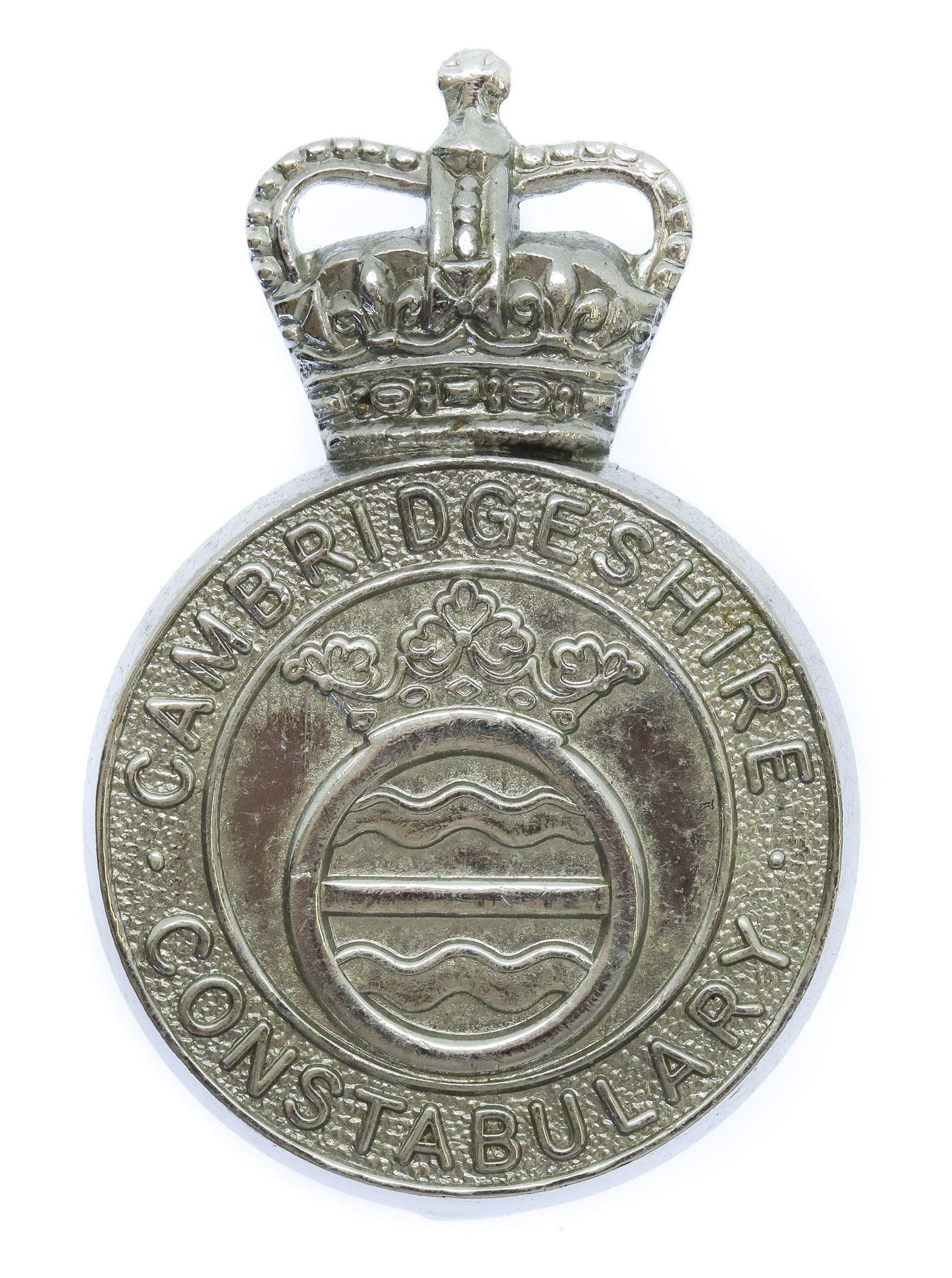 Cambridgeshire Constabulary Cap Badge - Queen's Crown