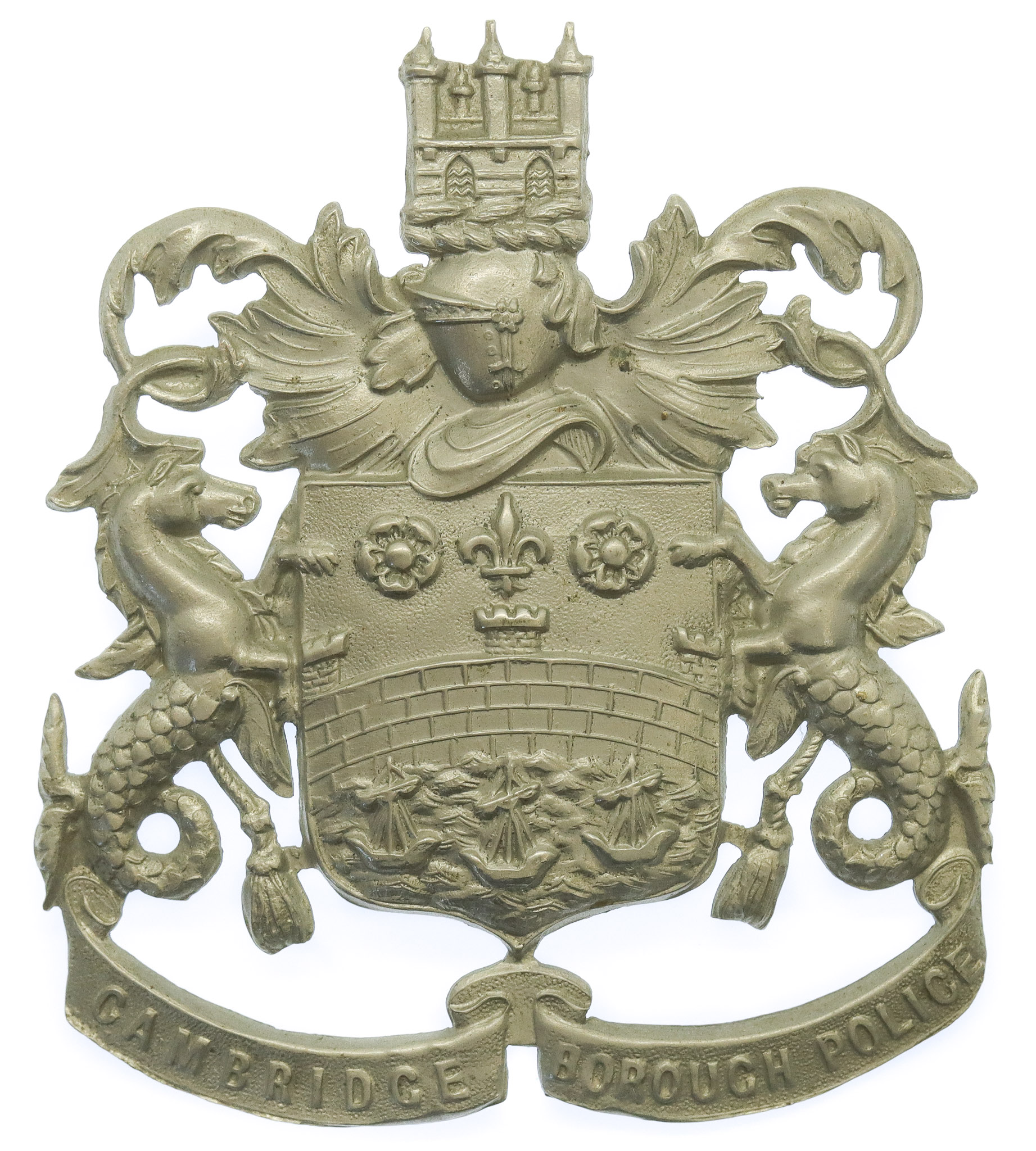 Cambridge Borough Police Helmet Plate
