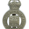 Cambridge Borough Police Cap Badge - King's Crown