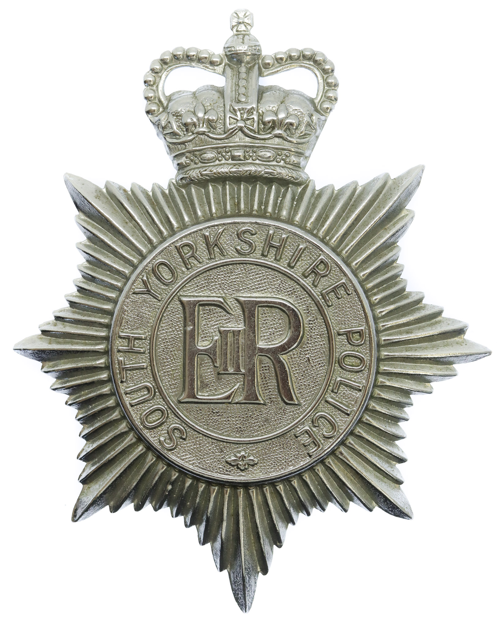 South Yorkshire Police Helmet Plate - Queen's Crown