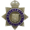 Southampton Police Senior Officer's Enamelled Cap Badge - King's Crown