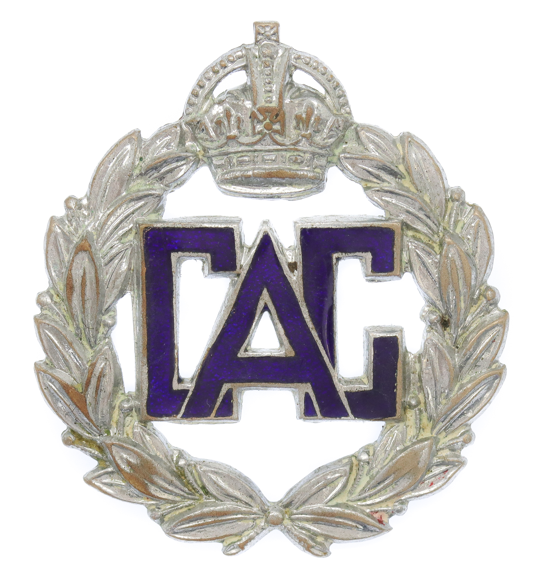 WW2 Civil Air Guard Enamelled Cap Badge