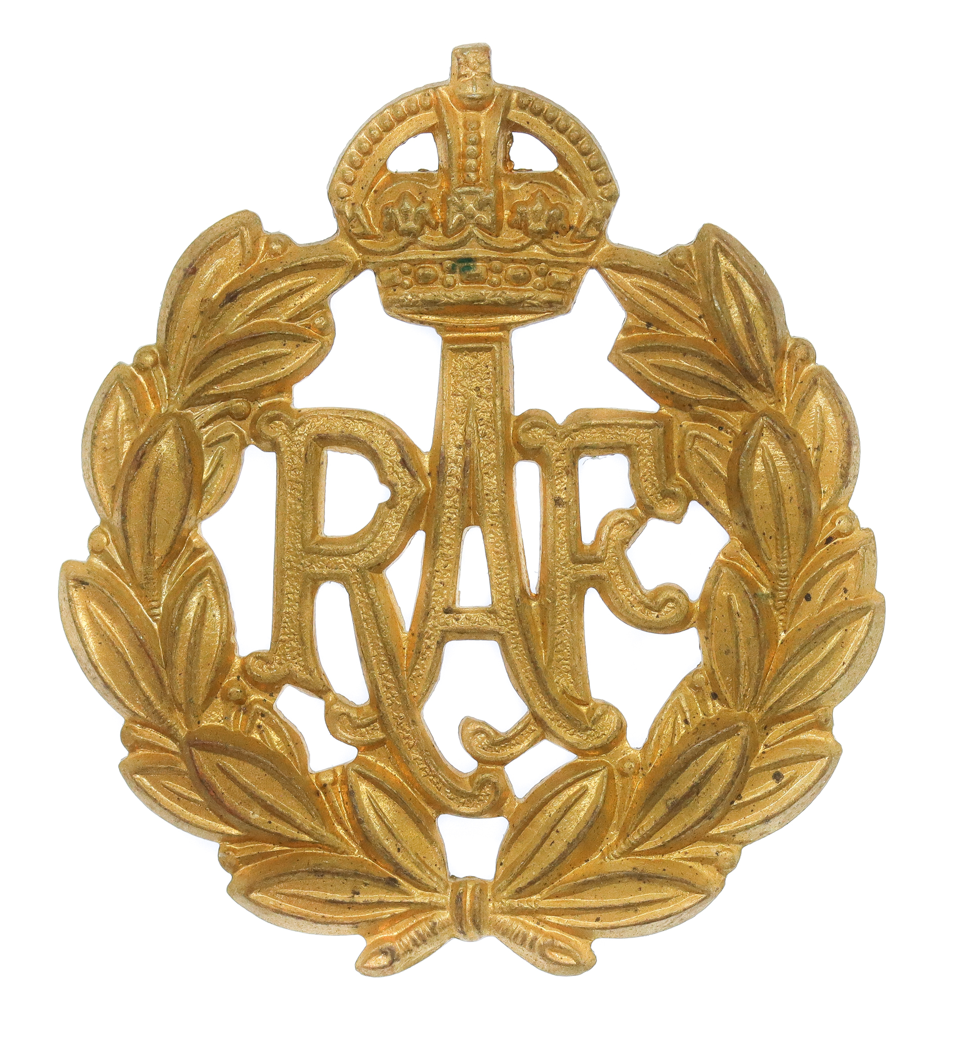 Royal Air Force (R.A.F.) Cap Badge - King's Crown