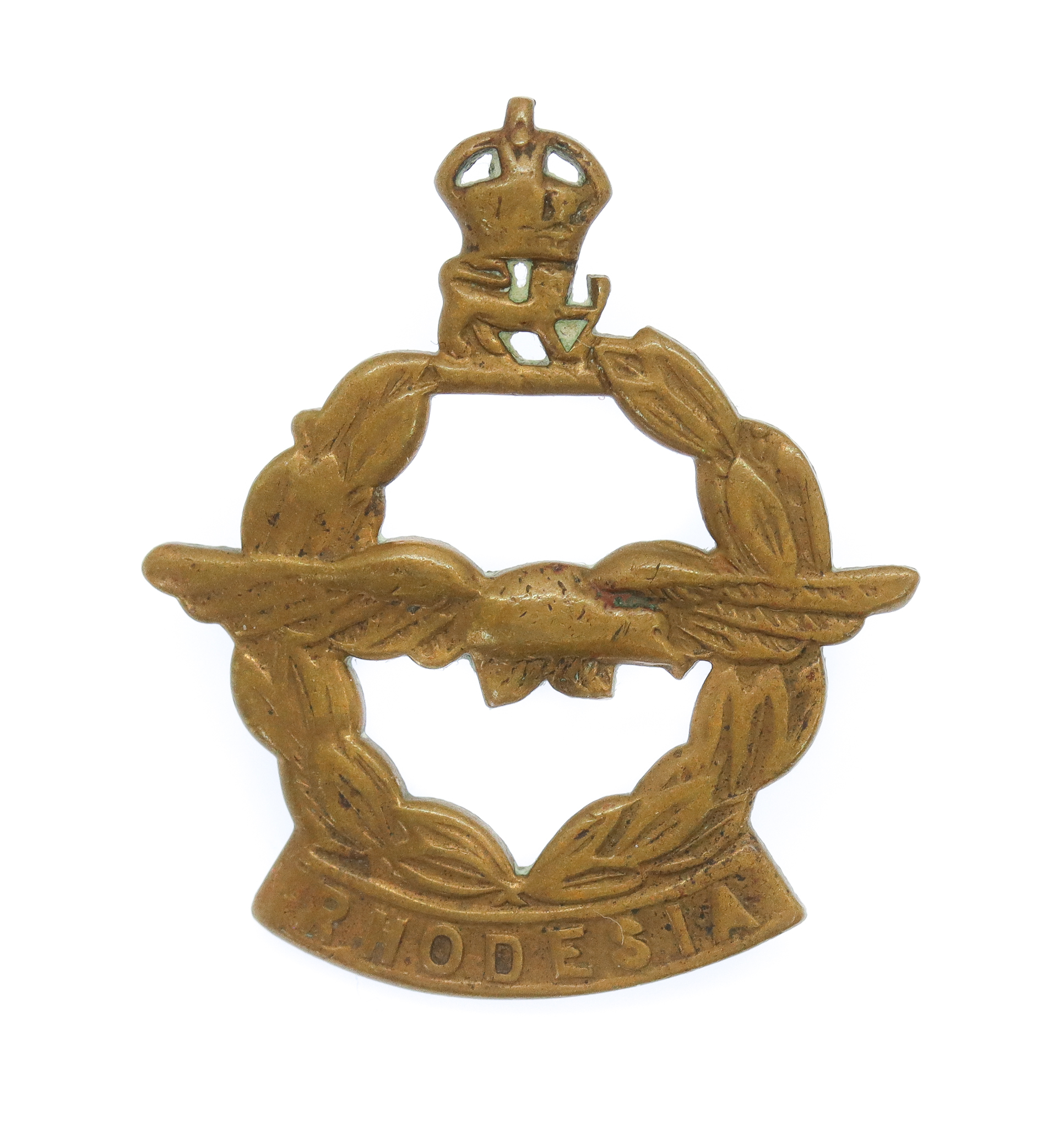 South Rhodesia Air Force Collar Badge - King's Crown