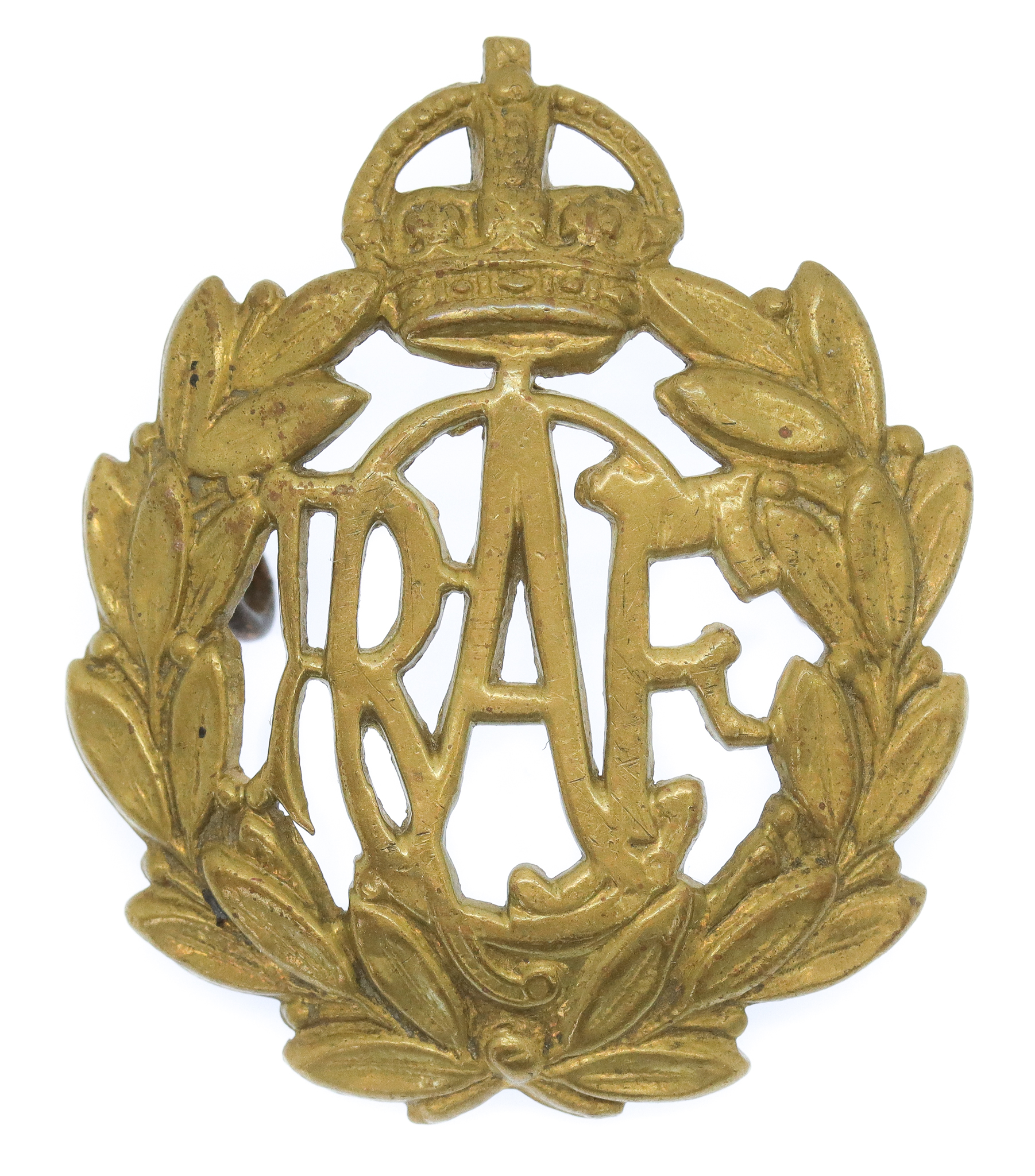 Royal Canadian Air Force (R.C.A.F.) Cap Badge - King's Crown