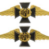 Pair of Royal Air Force (R.A.F.) Chaplains Gilt Collar Badges