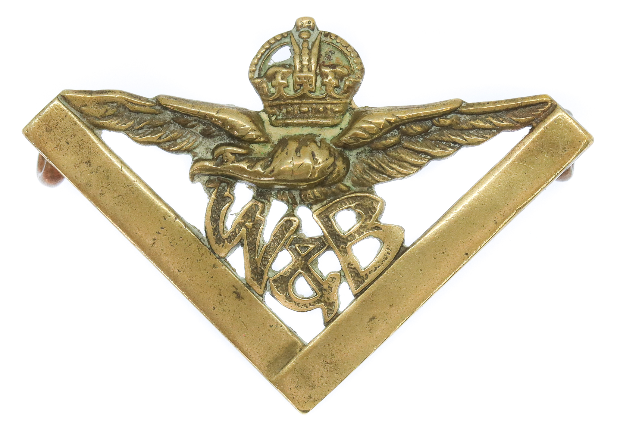 Scarce Royal Air Force (R.A.F.) Works & Building Services Collar Badge (circa 1921-29)