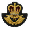 Royal Air Force (R.A.F.) Warrant Officer's Beret Badge - Queen's Crown