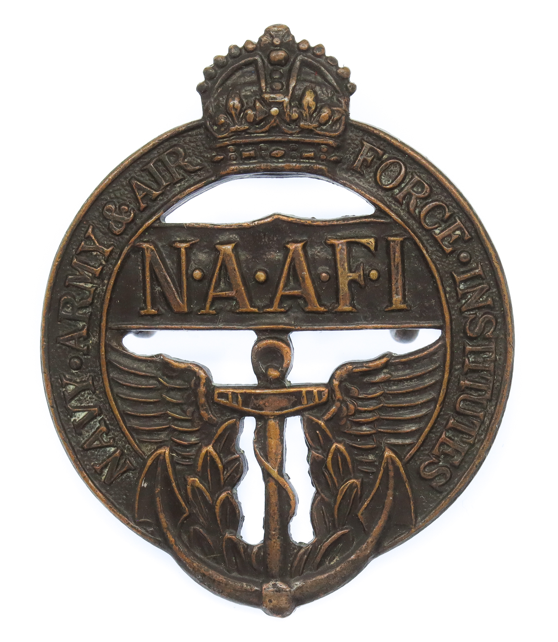 WW2 Navy, Army & Air Force Institutes (N.A.A.FI.) Cap Badge