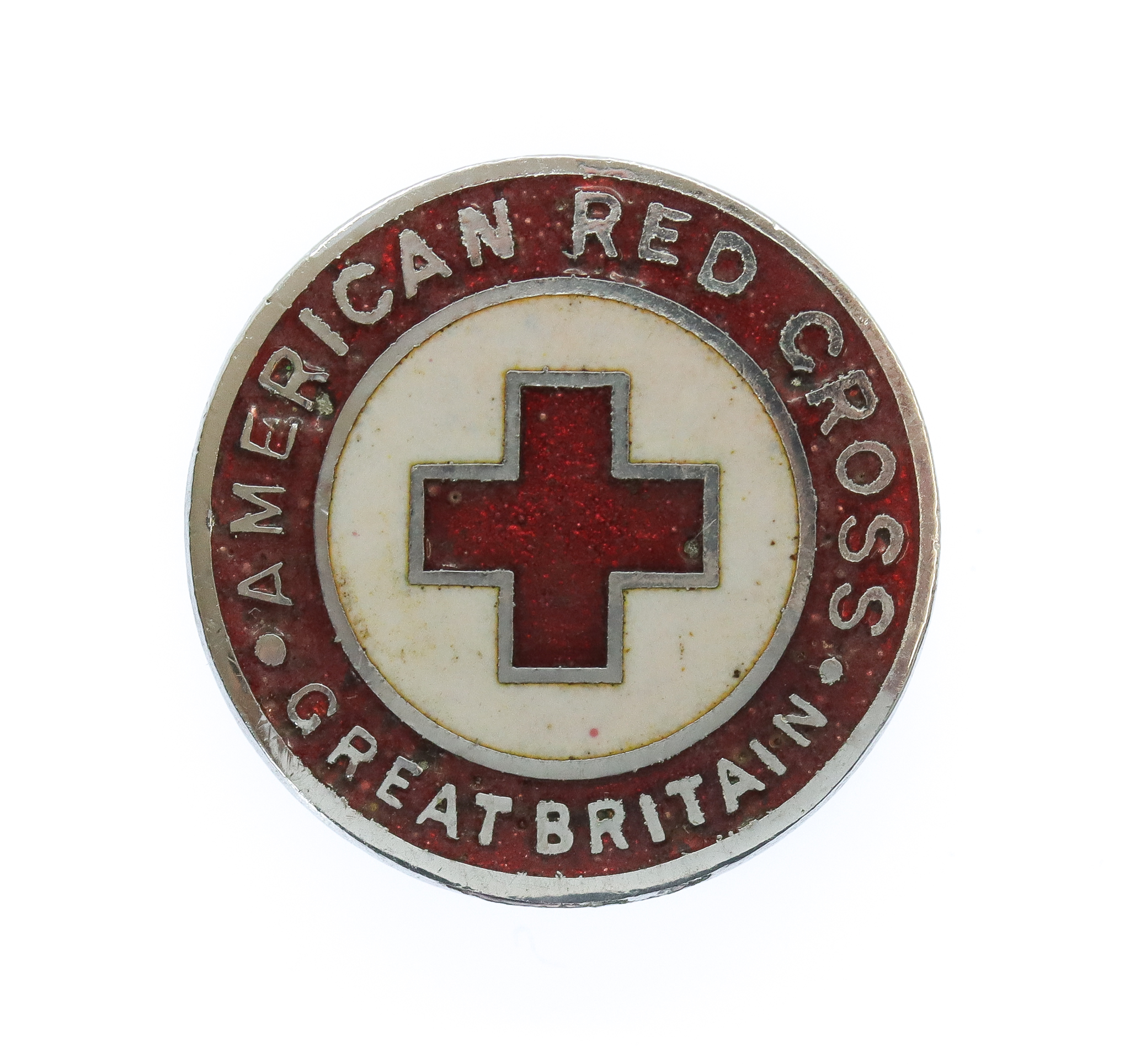 WW2 American Red Cross Great Britain War Workers Lapel Badge