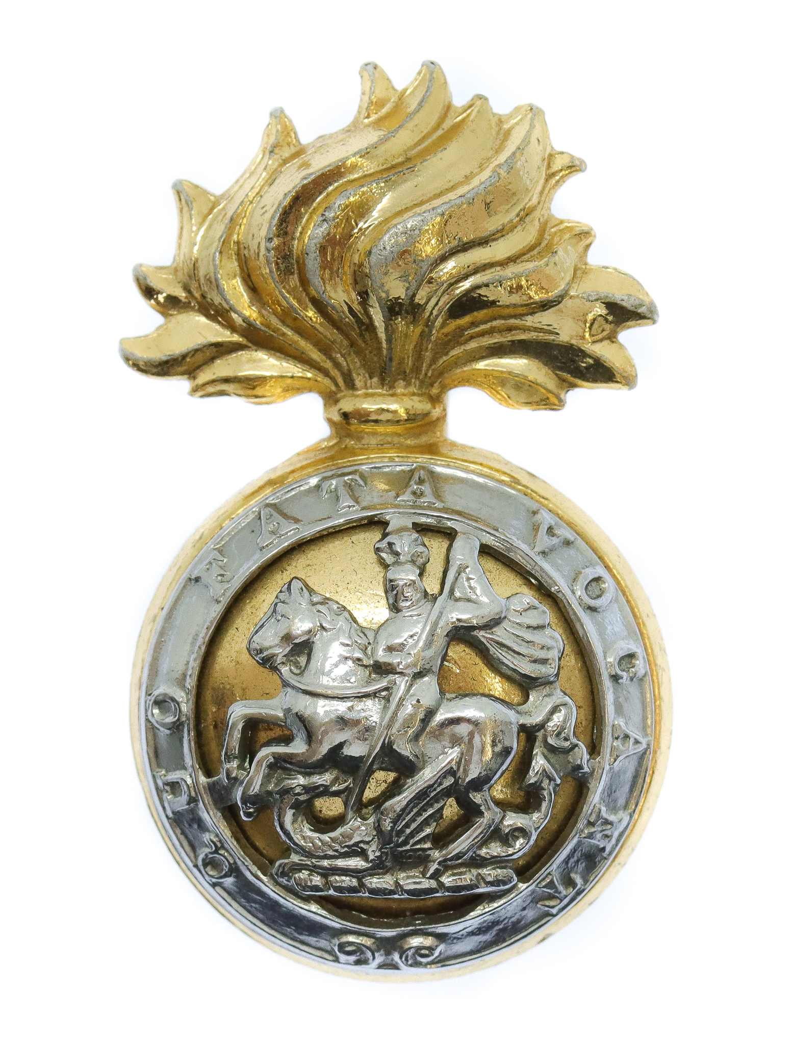 Royal Northumberland Fusiliers Anodised (Staybrite) Cap Badge