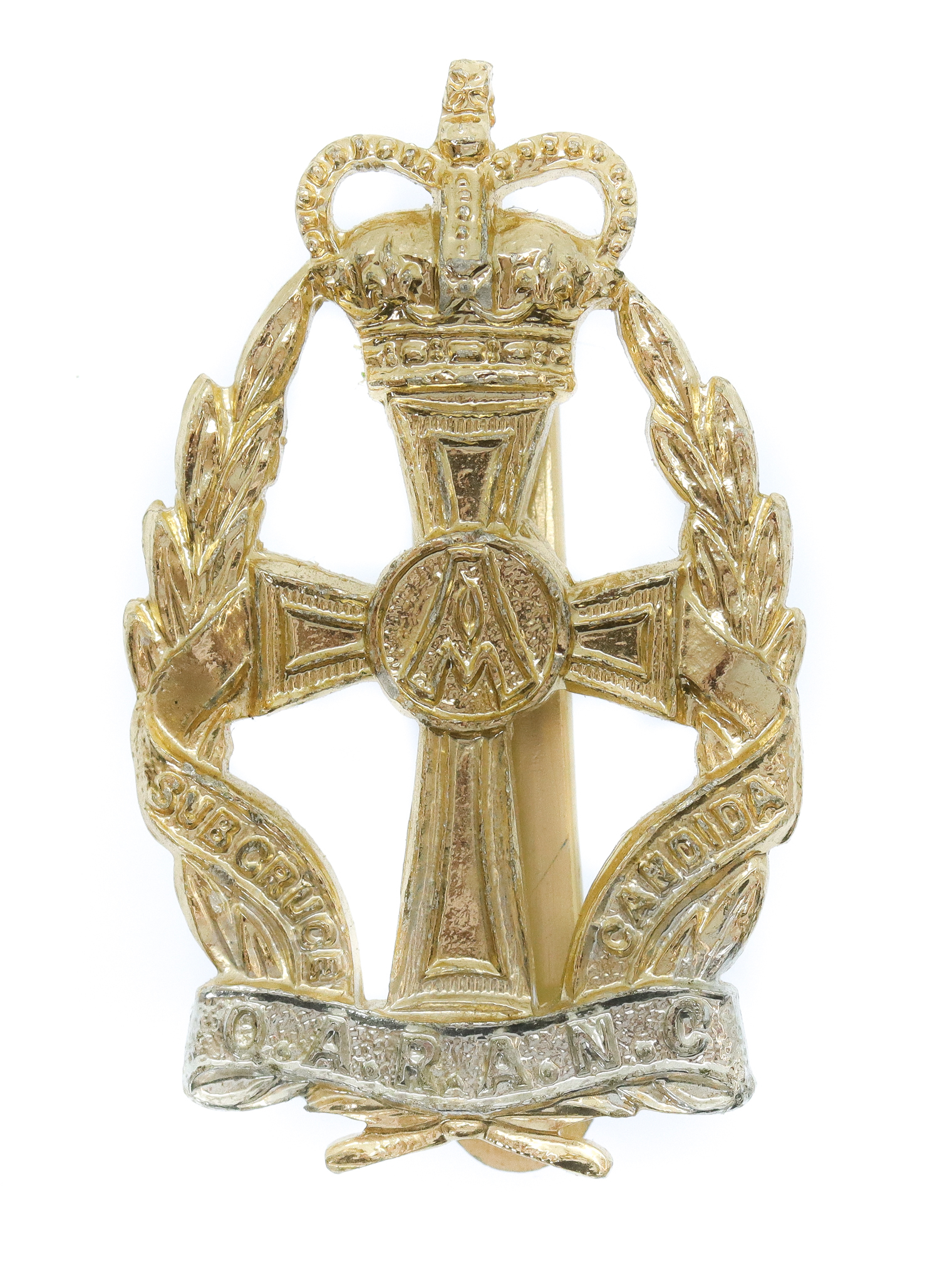Queen Alexandra's Royal Army Nursing Corps (Q.A.R.A.N.C.) Anodised (Staybrite) Cap Badge