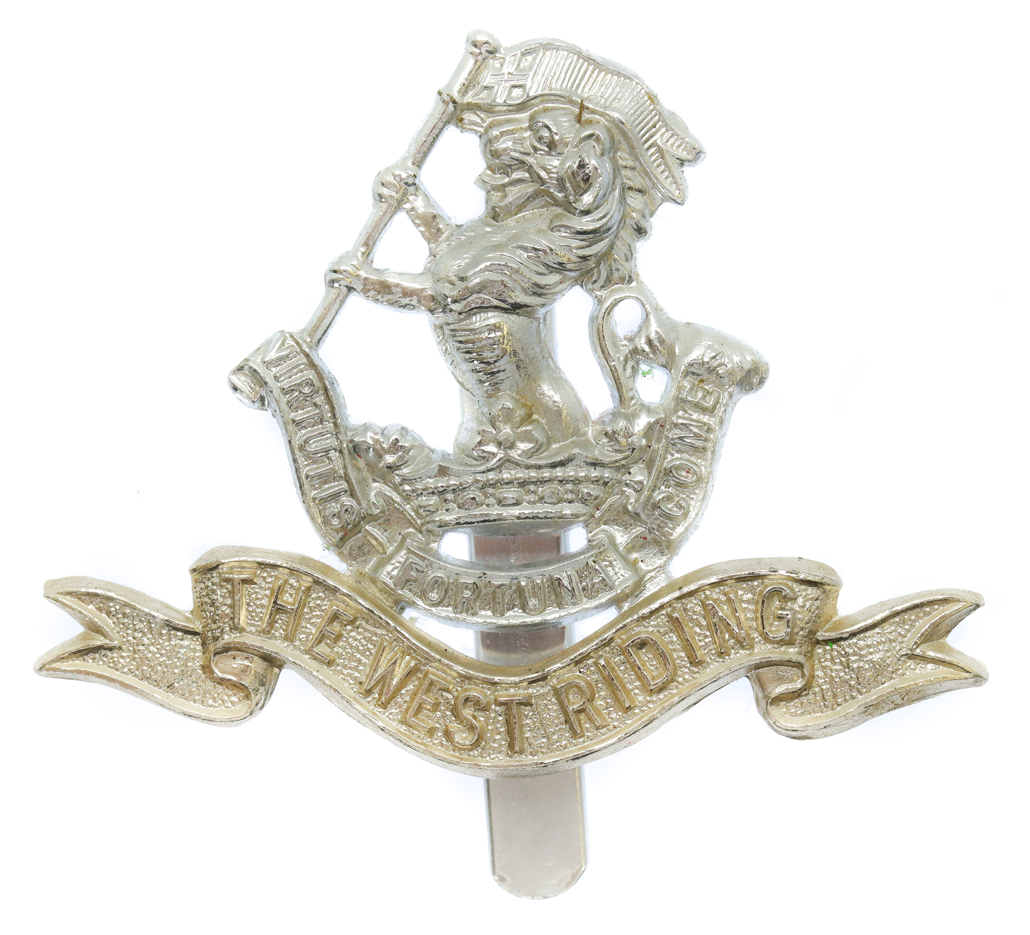 Duke of Wellington's (West Riding Regiment)  Anodised (Staybrite) Cap Badge