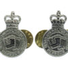 Pair of Dover Harbour Board Police Collar Badges - Queen's Crown