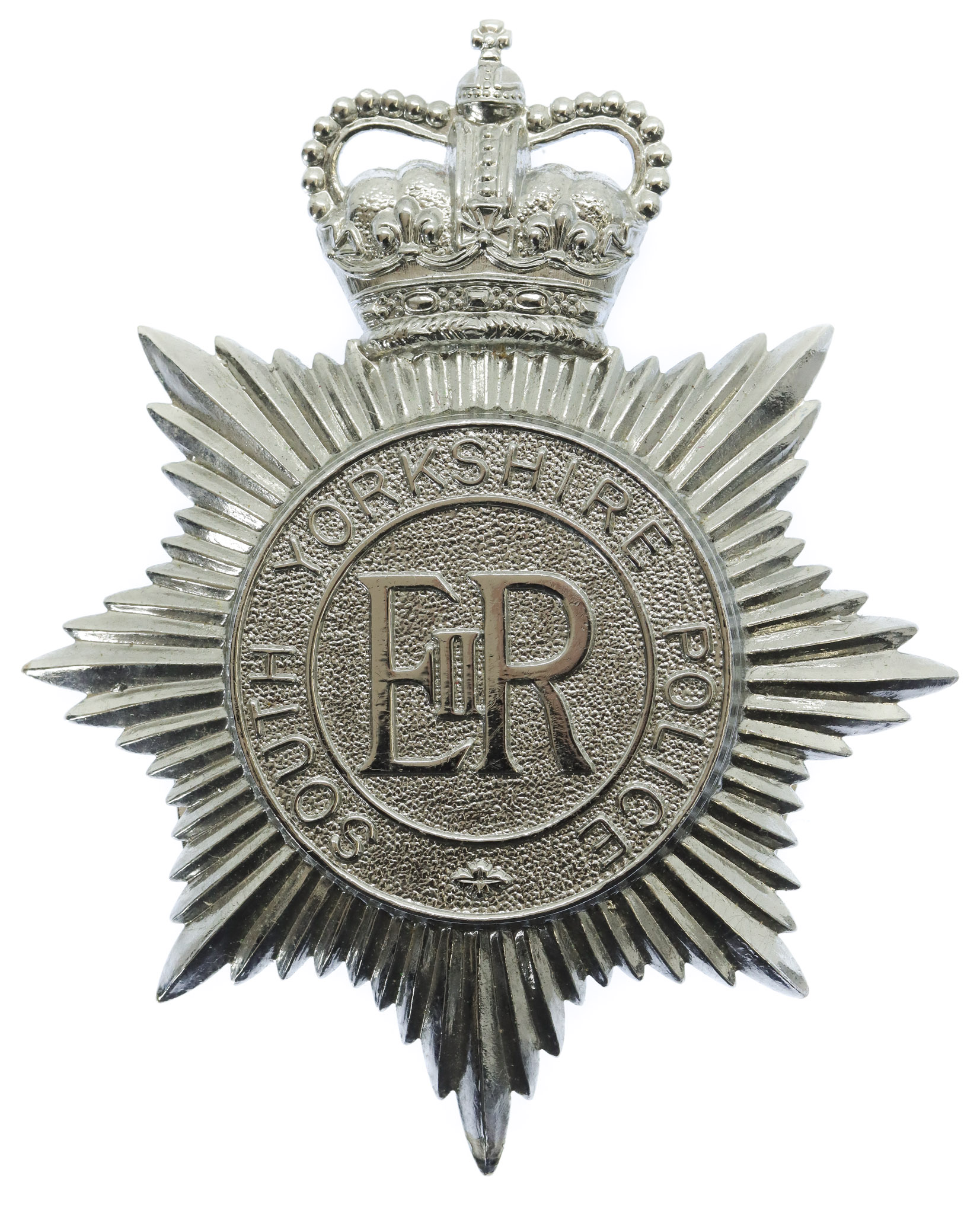 South Yorkshire Police Helmet Plate - Queen's Crown