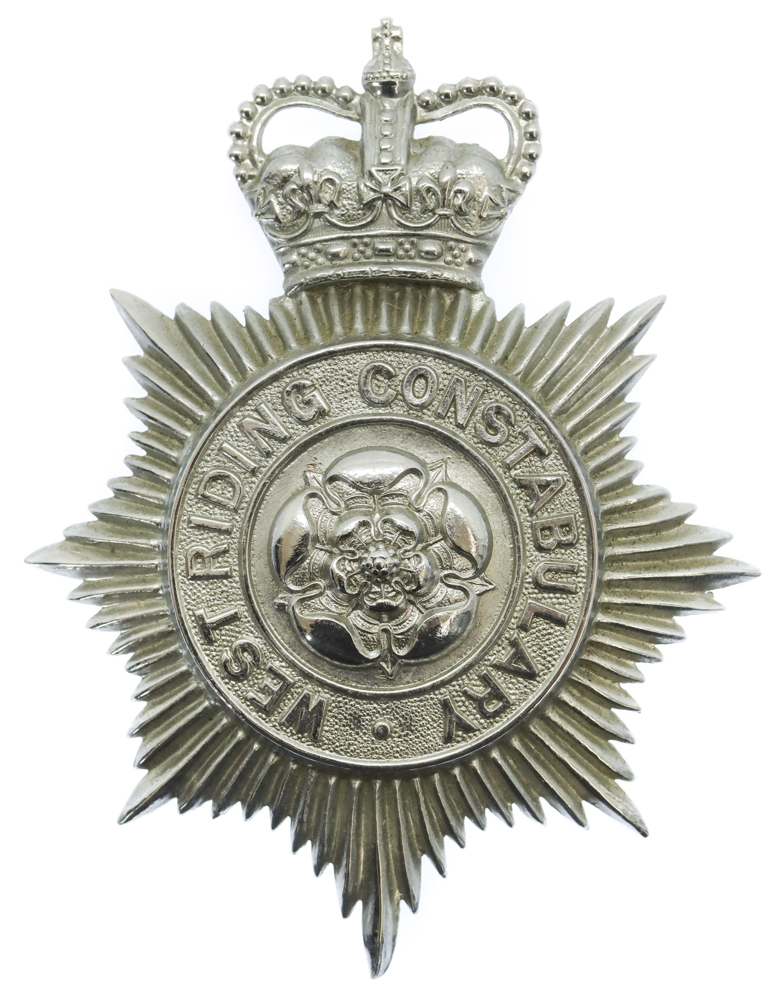 West Riding Constabulary Helmet Plate - Queen's Crown