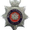 West Yorkshire Police Enamelled Helmet Plate - Queen's Crown