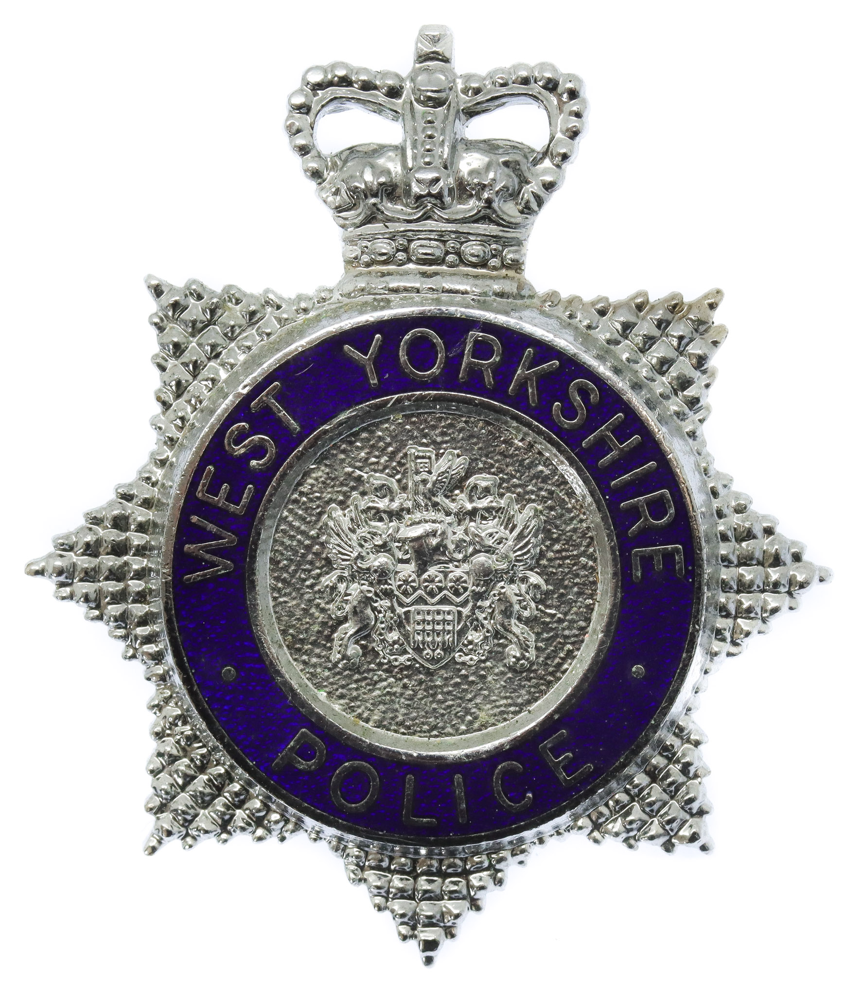 West Yorkshire Police Enamelled Cap Badge - Queen's Crown