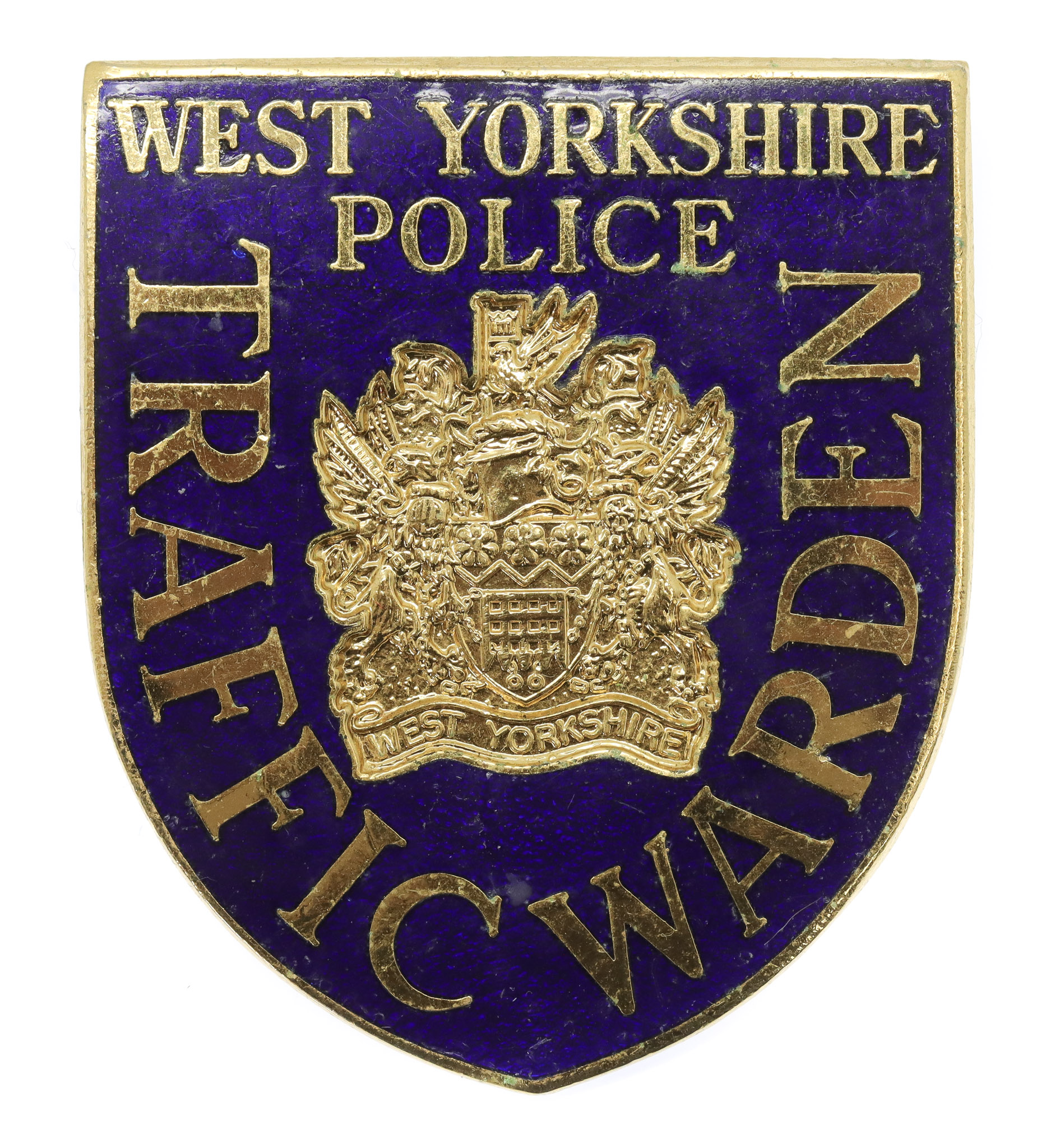 West Yorkshire Police Traffic Warden Enamelled Cap Badge 