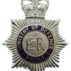 Ministry of Defence Police Enamelled Helmet Plate - Queen's Crown