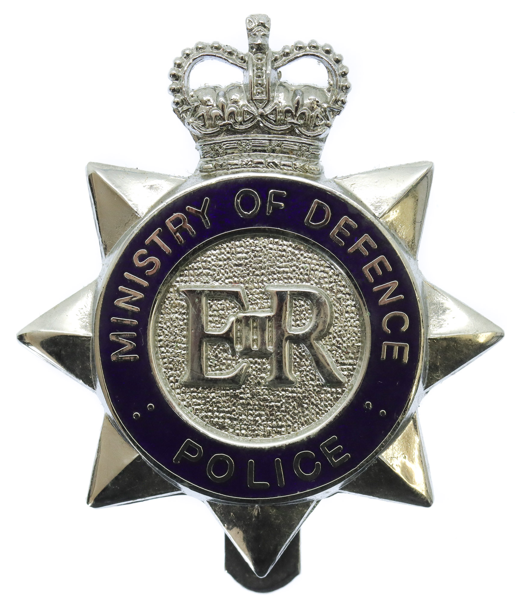 Ministry of Defence Police Enamelled Cap Badge - Queen's Crown