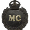 Monmouthshire Constabulary Black Wreath Helmet Plate