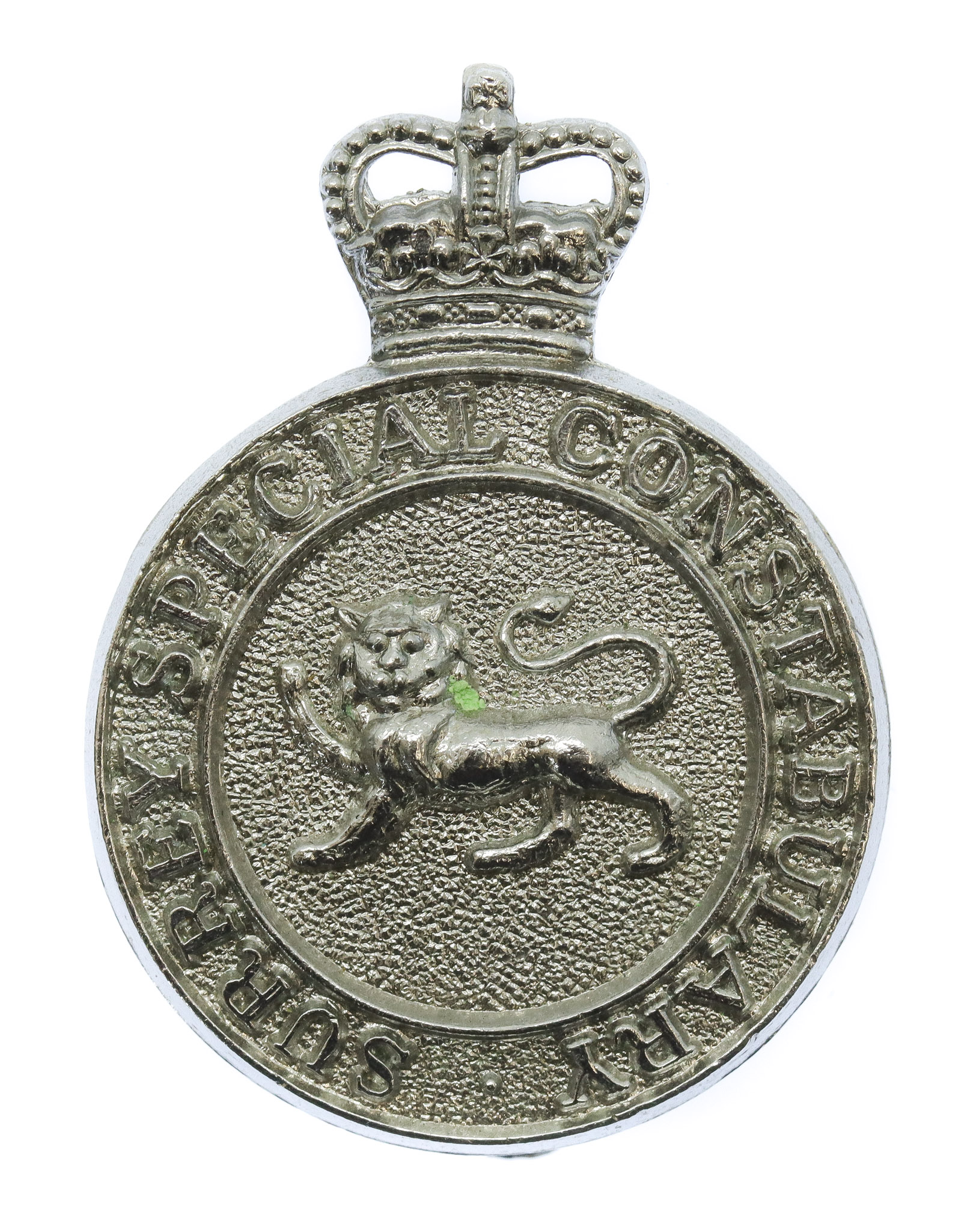 Surrey Special Constable Cap Badge - Queen's Crown