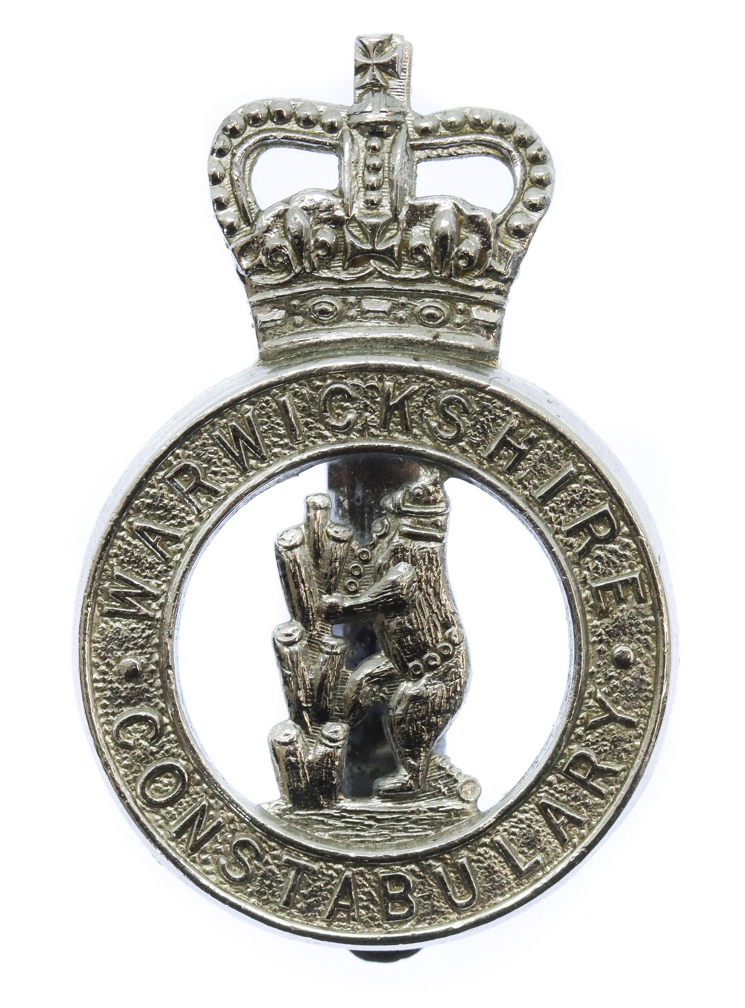 Warwickshire Constabulary Cap Badge - Queen's Crown