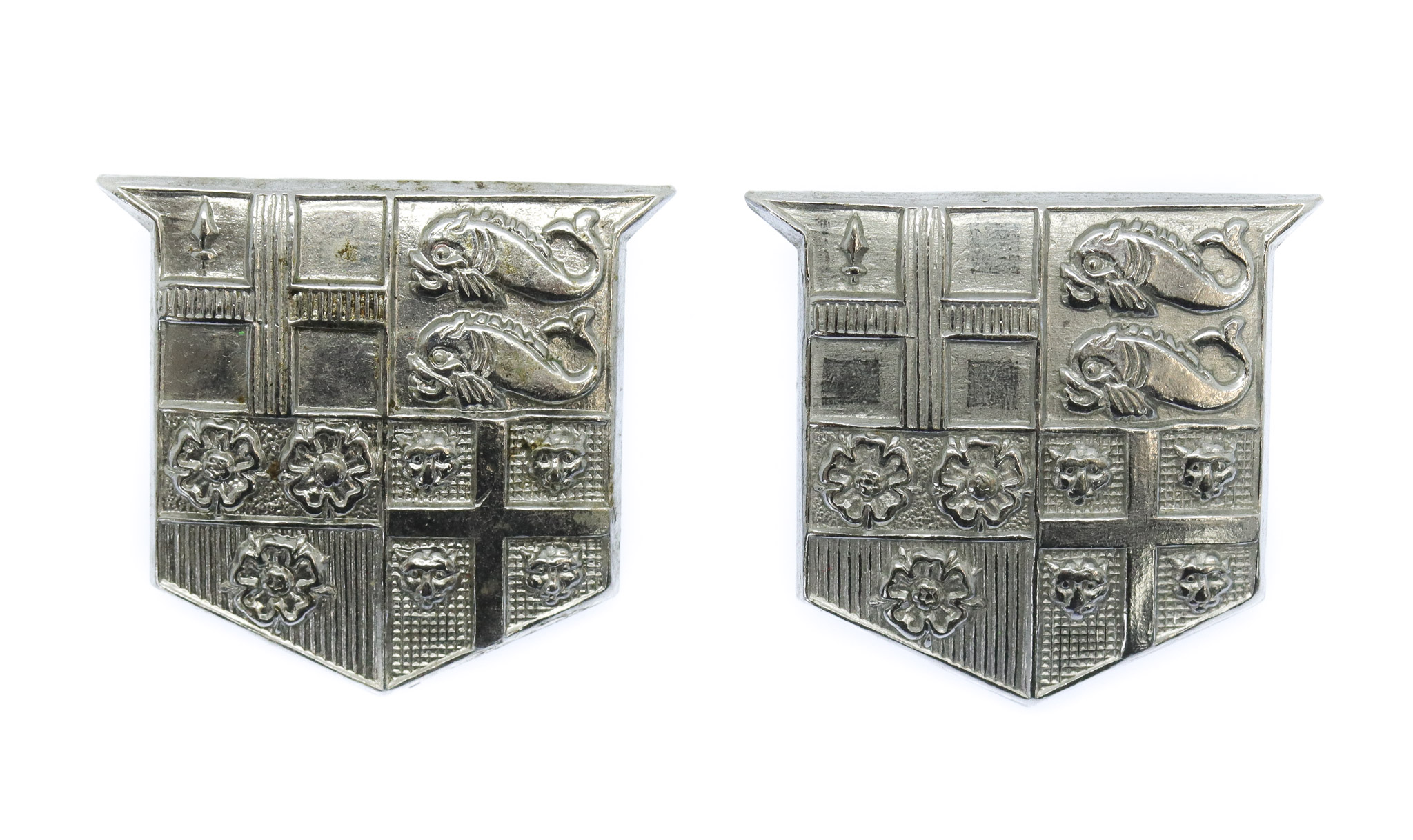Pair of Southern Railway Police Collar Badges