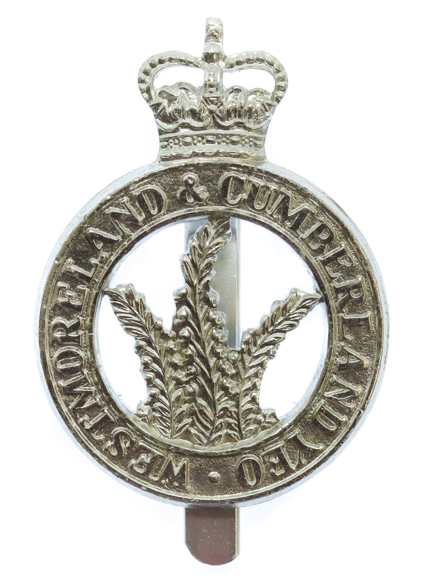 Westmoreland & Cumberland Yeomanry Anodised (Staybrite) Cap Badge 