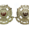 Pair of Border Regiment Officer's Collar Badges