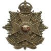Border Regiment Officer's Silver & Enamel Cap Badge - King's Crown