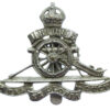 Royal Artillery Chrome Cap Badge - King's Crown