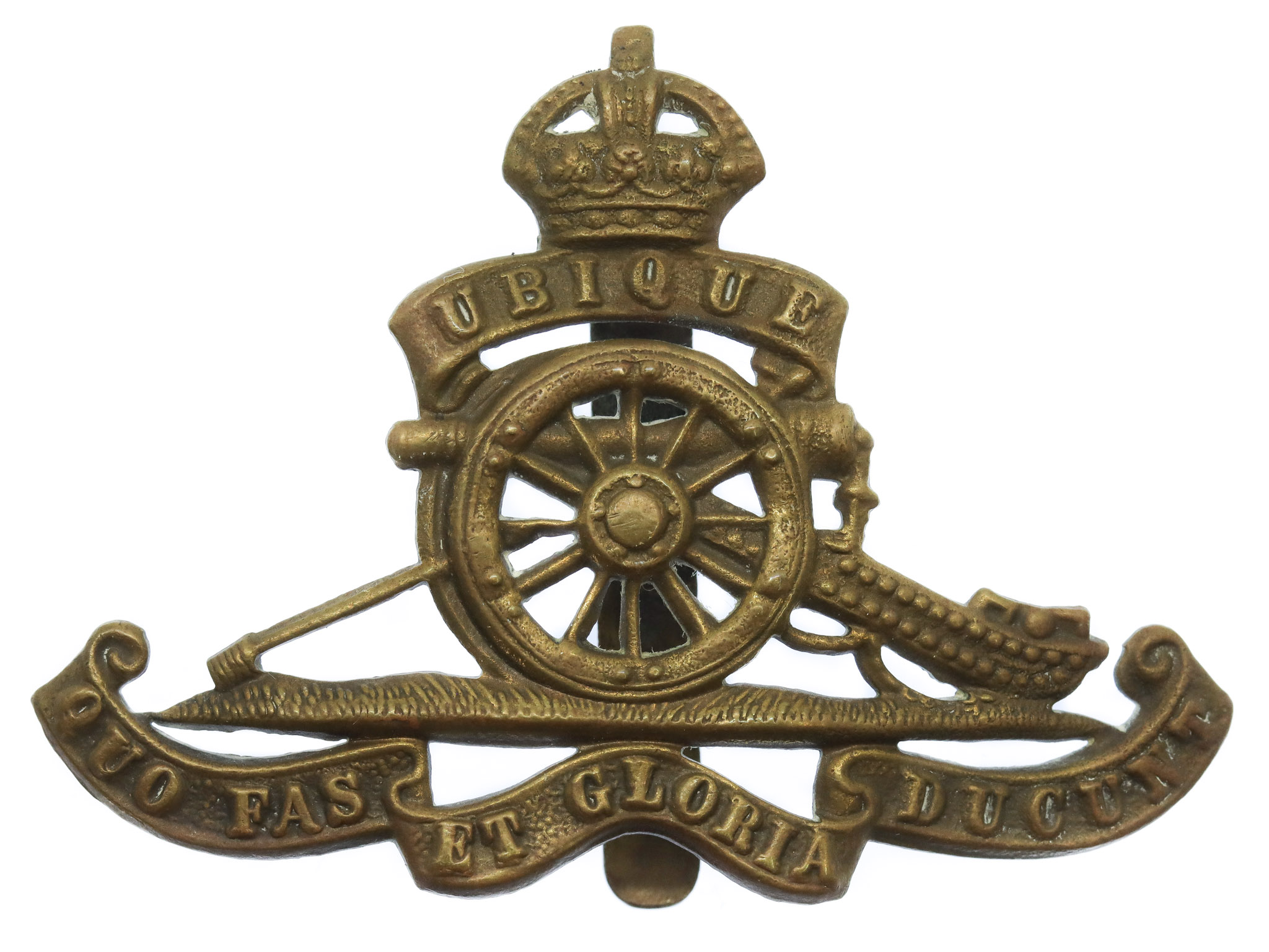 Royal Artillery Cap Badge - King's Crown