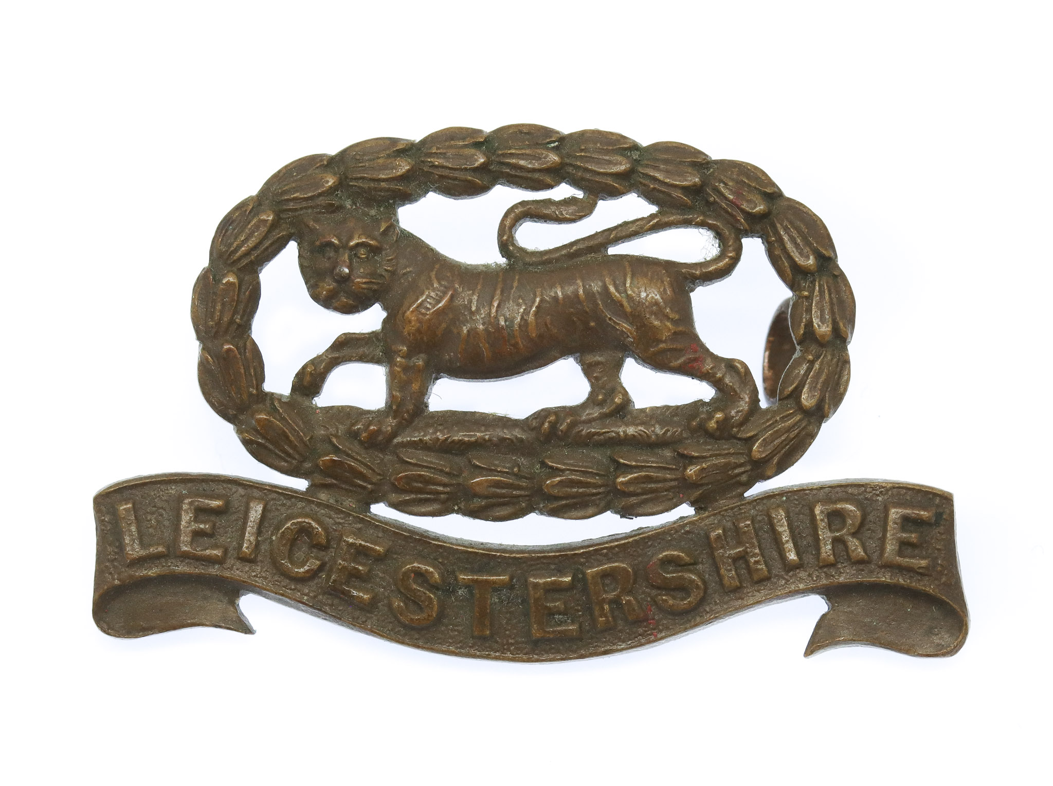 Leicestershire Regiment Officer's Service Dress Collar Badge