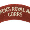 Women's Royal Army Corps W.R.A.C. (WOMEN'S ROYAL ARMY/CORPS) Cloth Shoulder Title