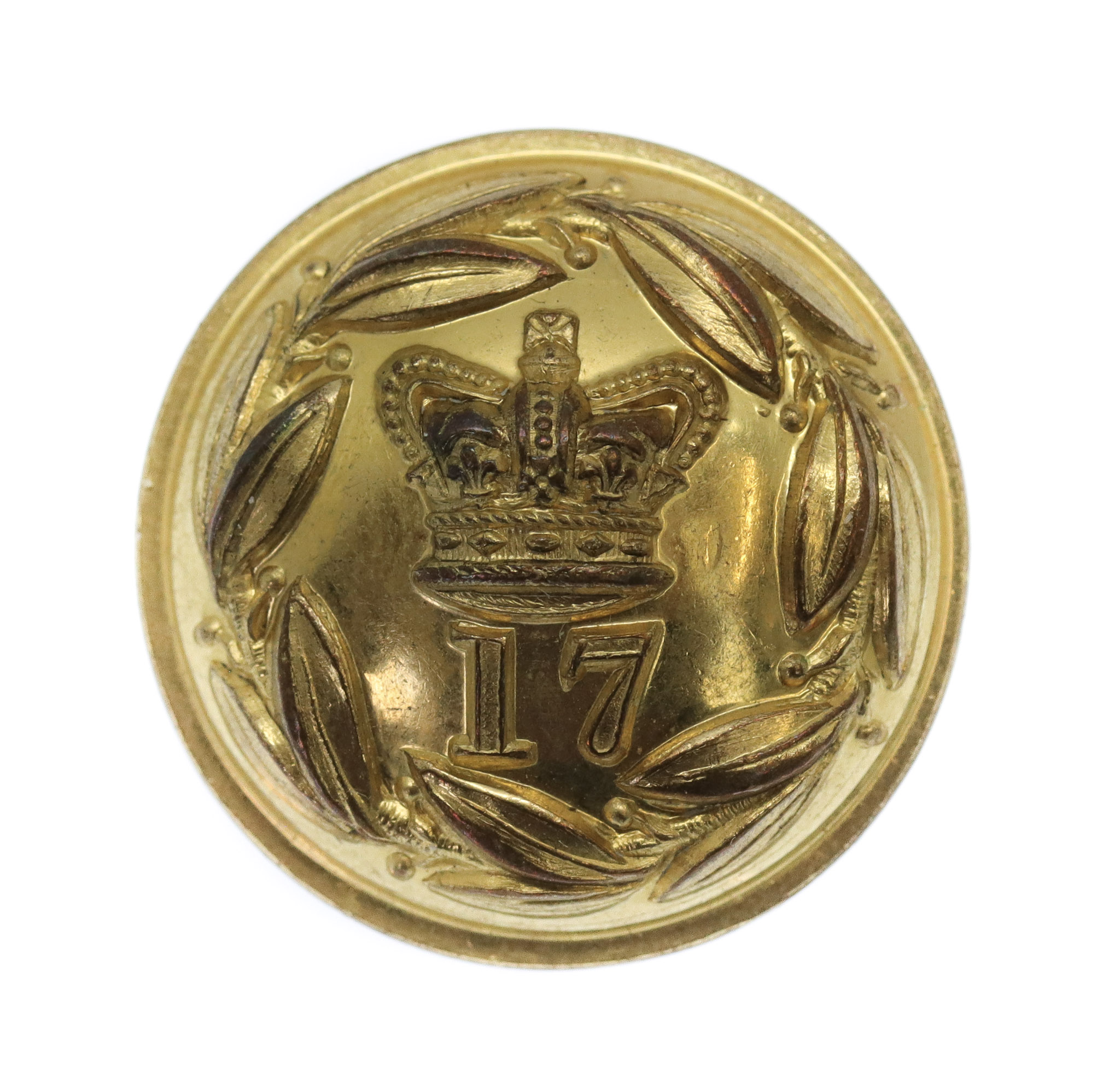 Victorian 17th (Leicestershire) Regiment of Foot Officer's Button (25mm)