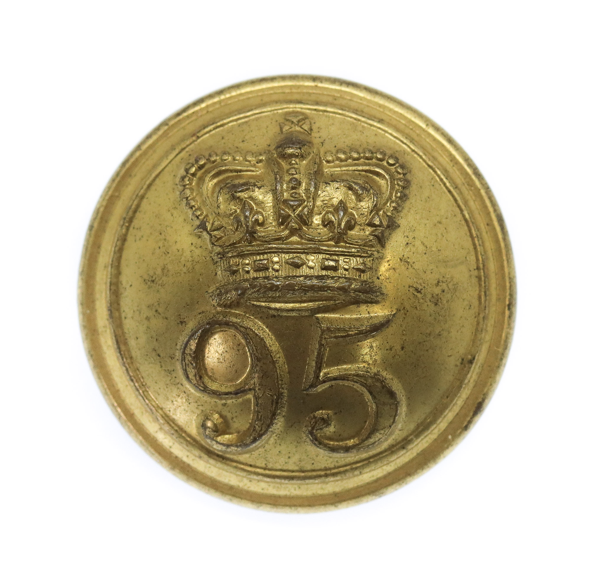 Victorian 95th (Derbyshire) Regiment of Foot Officer's Button (25mm)