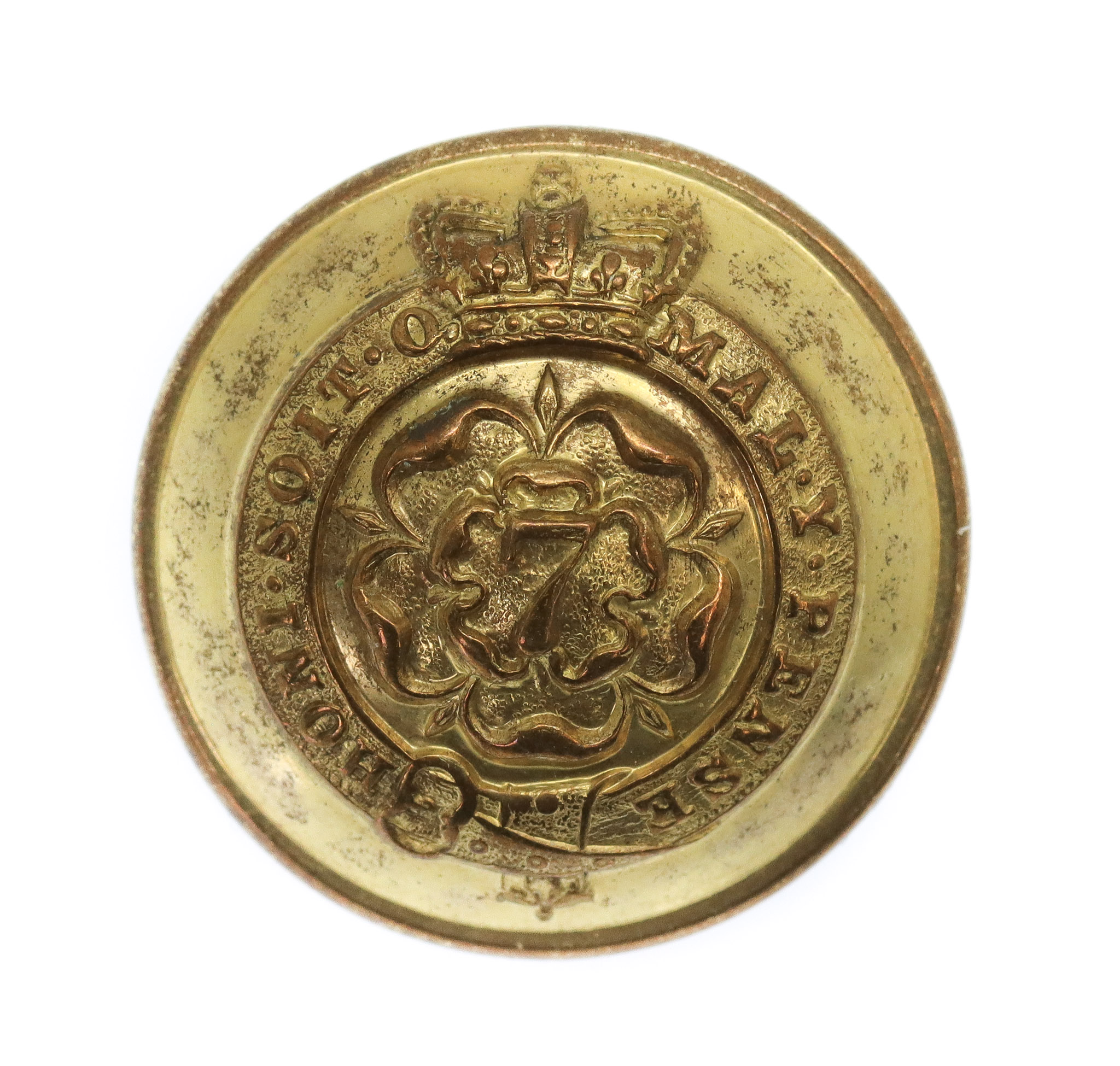 Victorian 7th (Royal Fusiliers) Regiment of Foot Officer's Button (25mm)