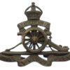 Royal Artillery Officer's Service Dress Cap Badge - King's Crown