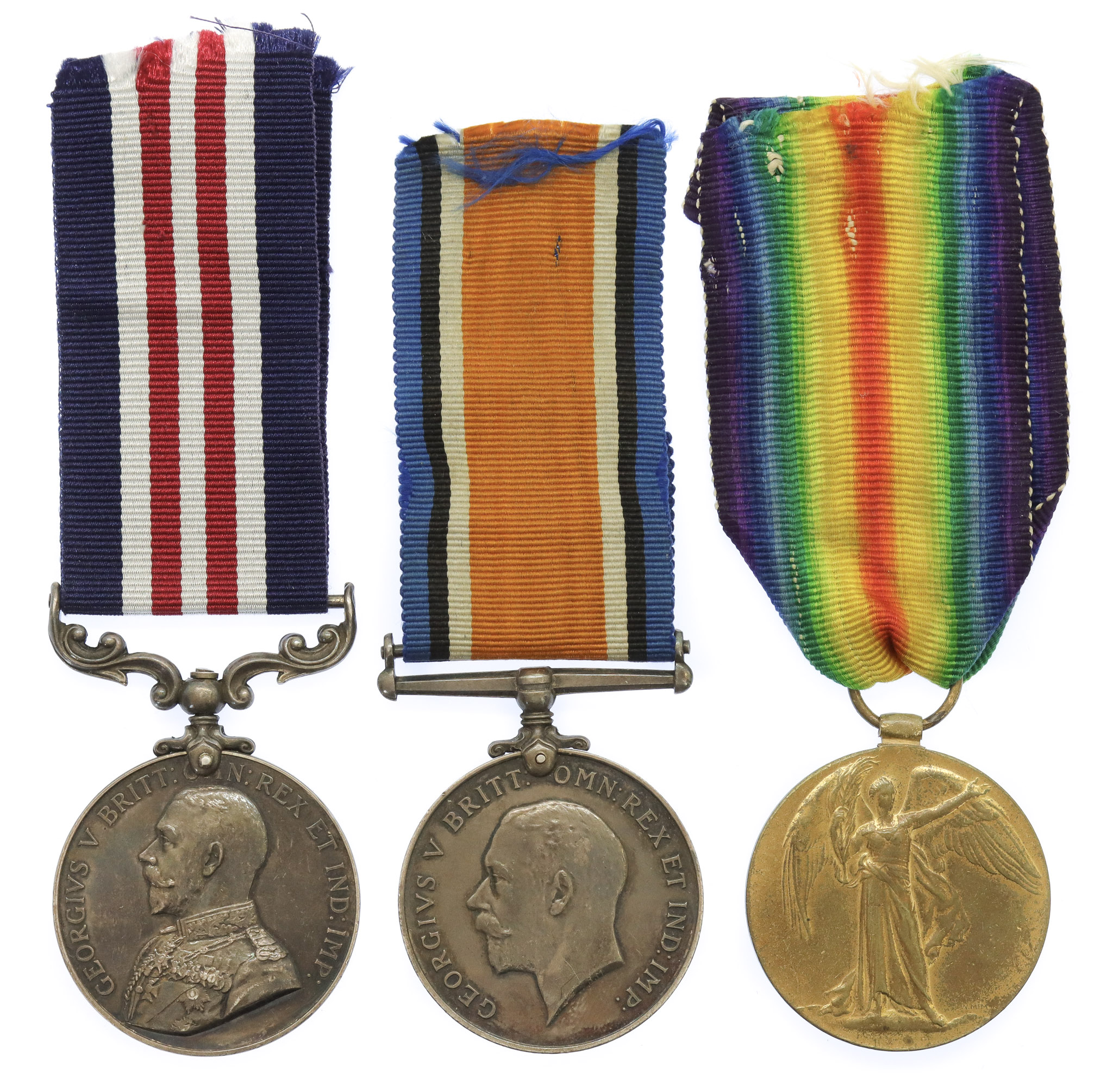 Rare WW1 North Russia (Murmansk Command) Military Medal, British War Medal & Victory Medal Group of Three - Signaller H. Edwards, 16/32nd Bde, 86th Bty. Royal Field Artillery