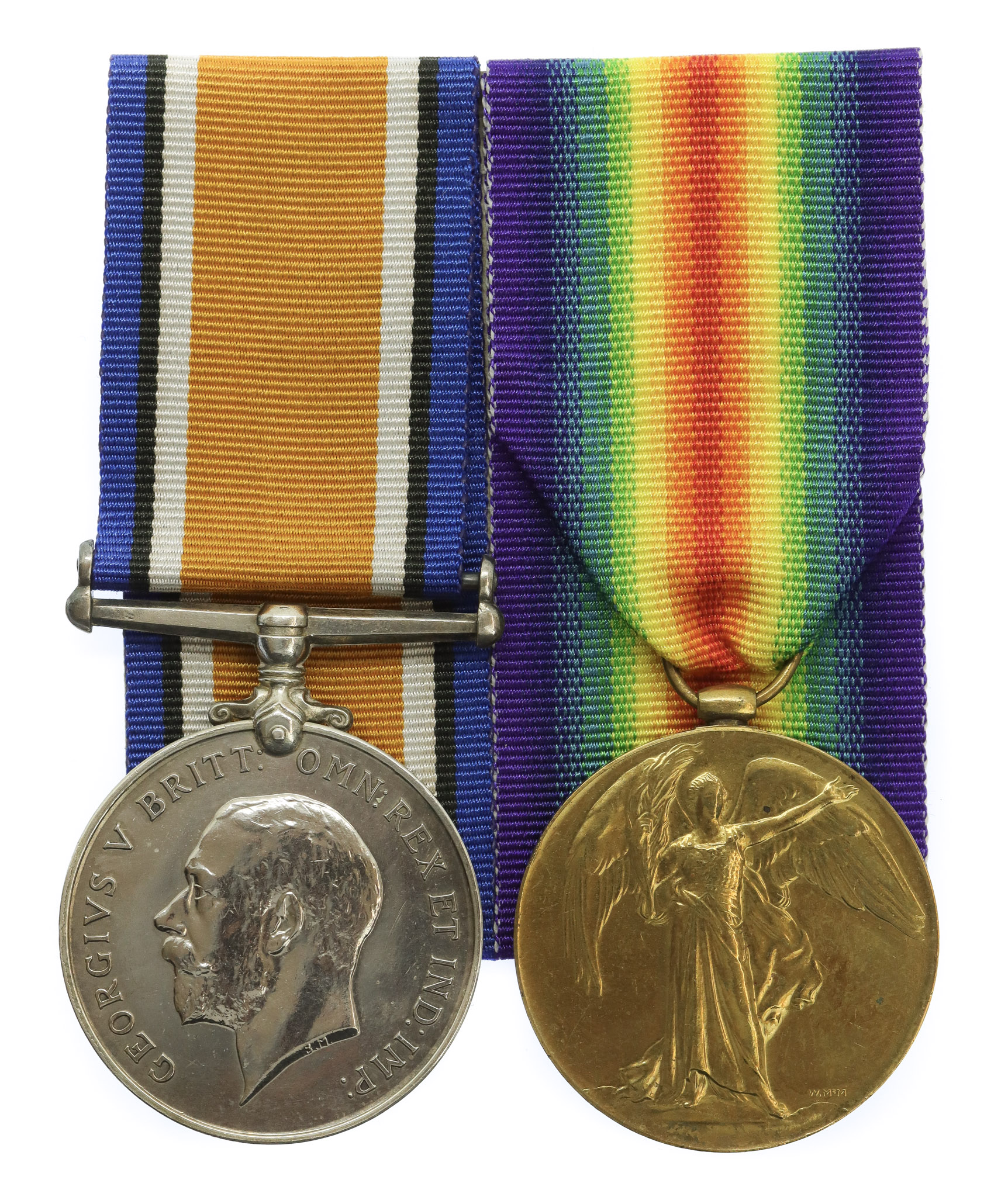 WW1 British War and Victory Medal Pair - Pte. C. Scott, 9th Bn. King's Own Yorkshire Light Infantry - K.I.A. 04/10/17