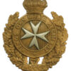 King's Own Malta Regiment Cap Badge - King's Crown