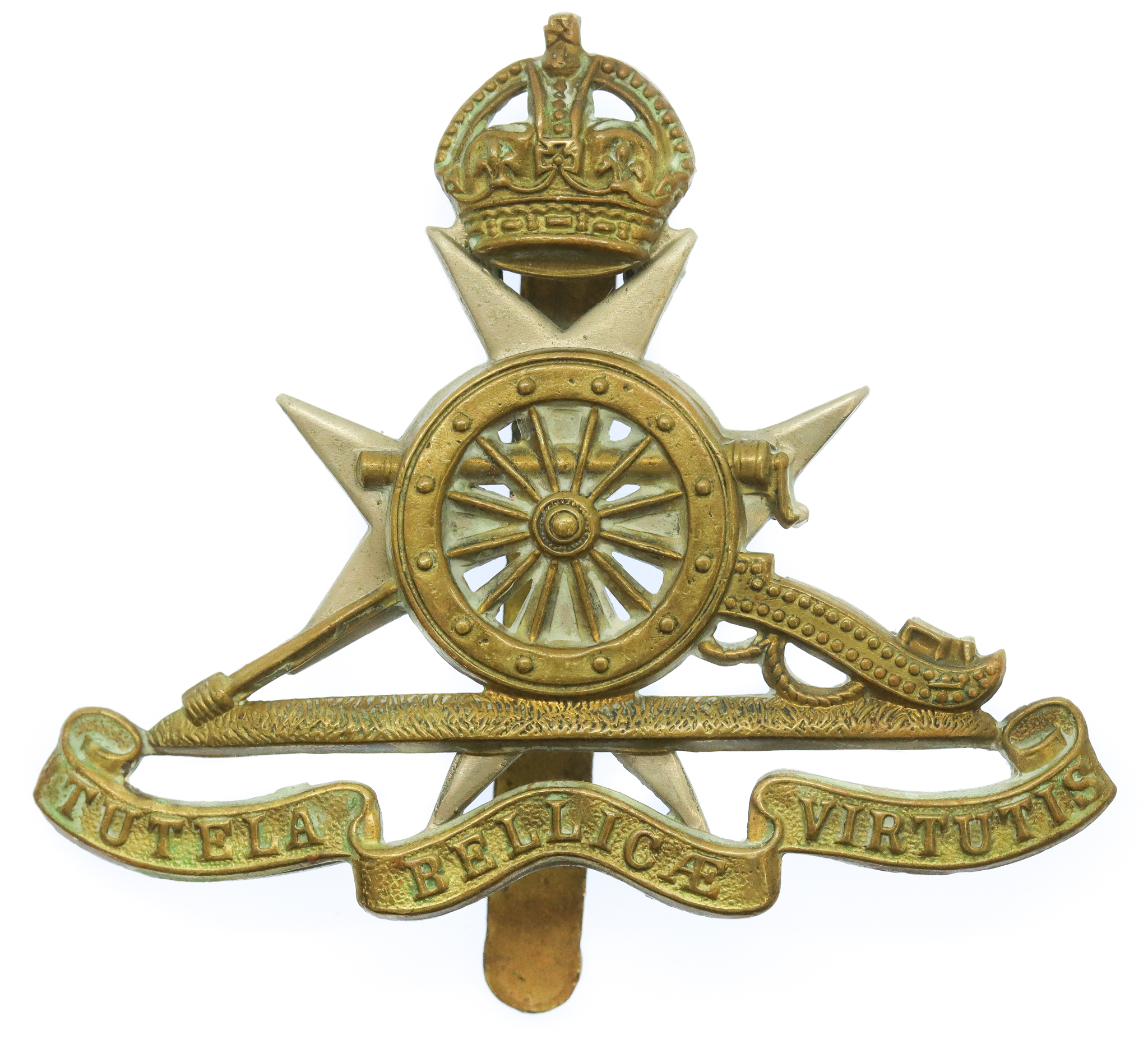 Royal Malta Artillery Cap Badge - King's Crown
