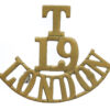 19th County of London Bn. (St. Pancras) London Regiment (T/19/LONDON) Shoulder Title